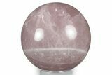 Polished Rose Quartz Sphere - Madagascar #348231-1
